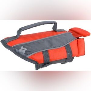 Top Paw dog life jacket orange and Gray small